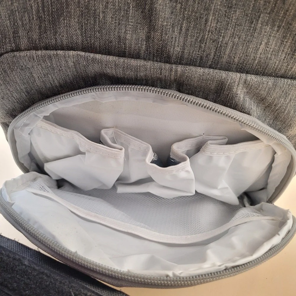 Enfamil‎ Gray Heathered Diaper Bag Backpack Multi Pocket Travel Baby Bag